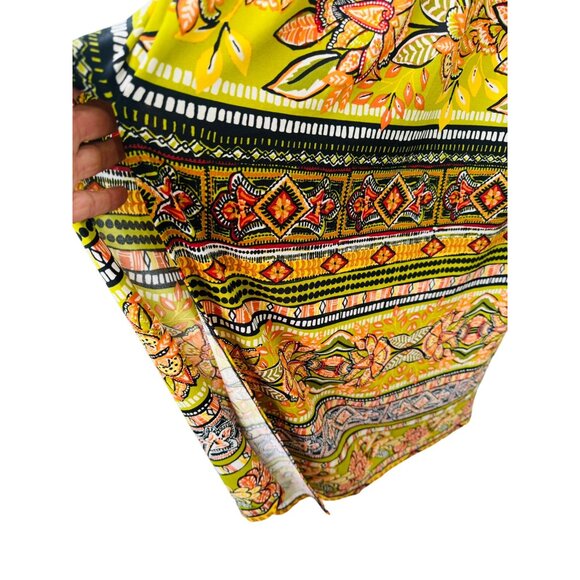 2/$30 Boho Chic Size 10 Enfocus Studio Floral Patterned Full Length Dress - Picture 8 of 13